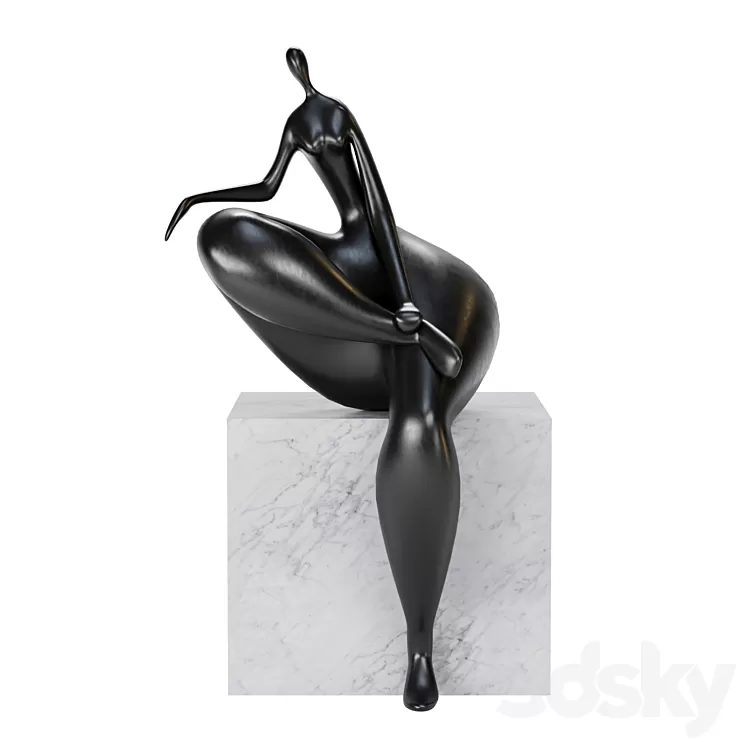 Jean Louis Toutain Art Sculpture 1 3D Model