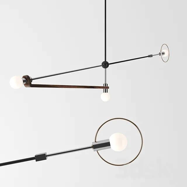 Jean Pascal Gauthier Calder Inspired Artistic Lamps 3D Model