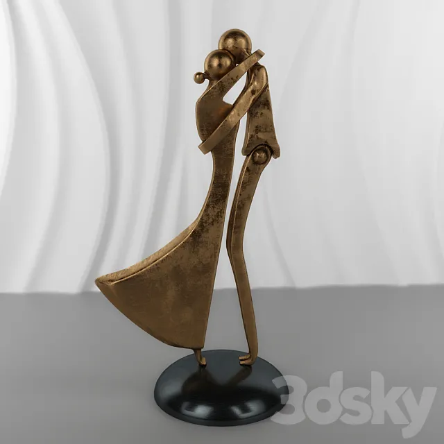 Jean-Pierre Augier 1950 | Metal sculpture 3D Model Jean-Pierre Augier 1950 | Metal sculpture 3D Model