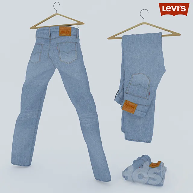 Jeans LEVIS 501 3D Model