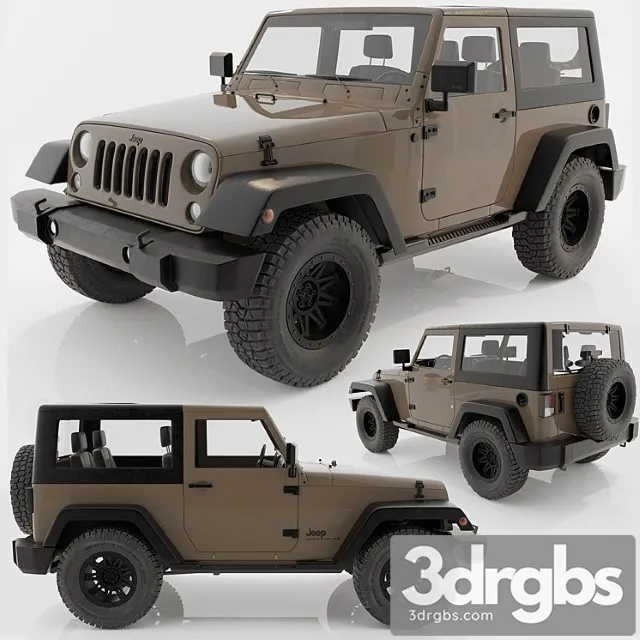 Jeep wrangler rubicon 3D Model Download