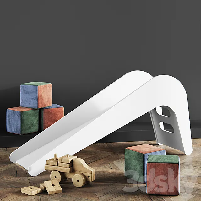 Jelanie Kids Slide White Elephant by Jupiduu 3D Model Jelanie Kids Slide White Elephant by Jupiduu 3D Model