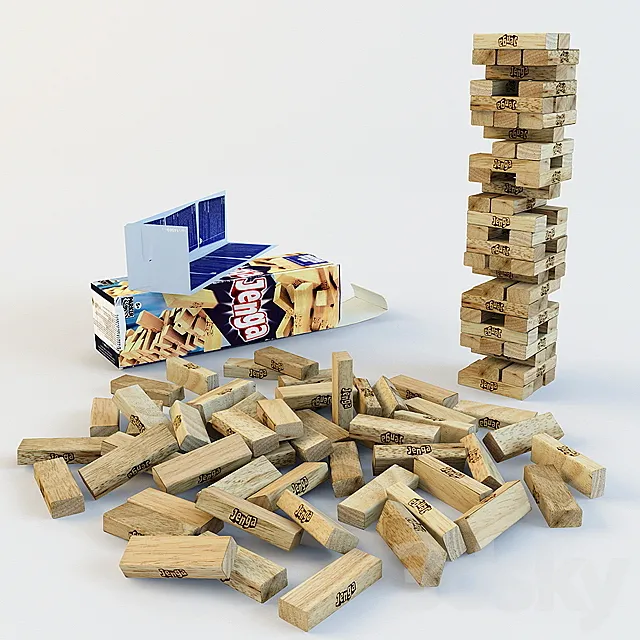 Jenga 3D Model Jenga 3D Model