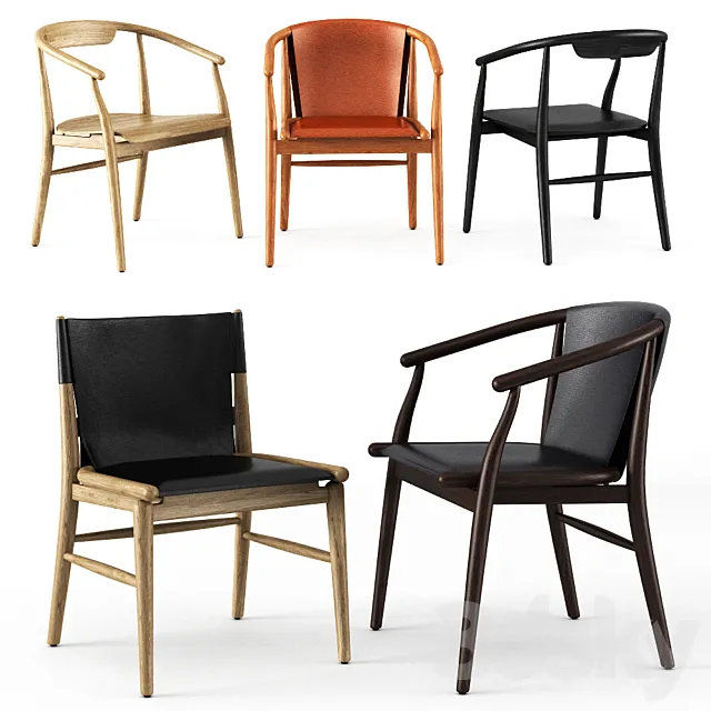 JENS CHAIRS b & b italia 3D Model