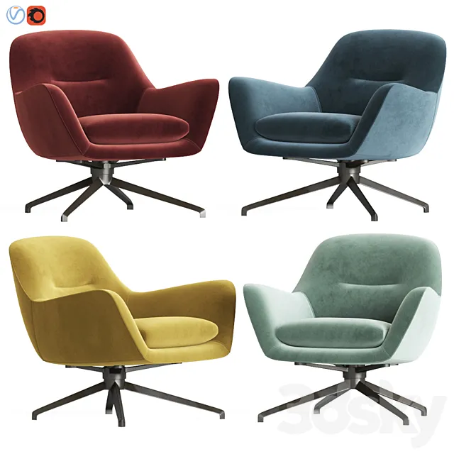 Jensen armchair minotti 3DModel