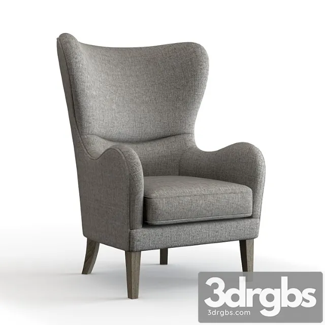 Jera swoop wing chair 3D Model Download
