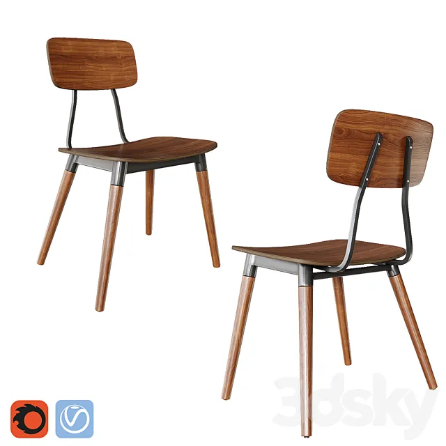 Jeremie Dining Chair 3D Model