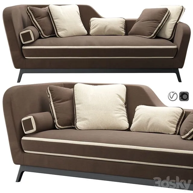 Jeremie Sofa by Milano Bedding 3D Model