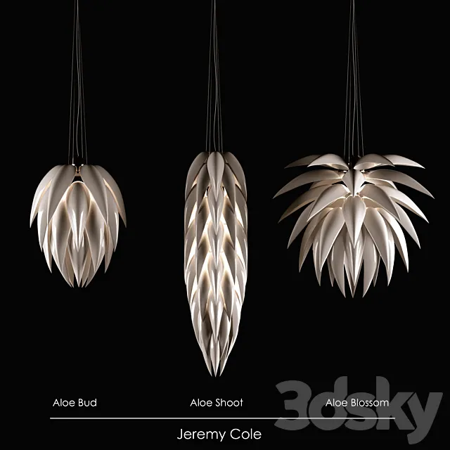 Jeremy Cole Aloe Bud Aloe Shoot Aloe Blossom 3D Model