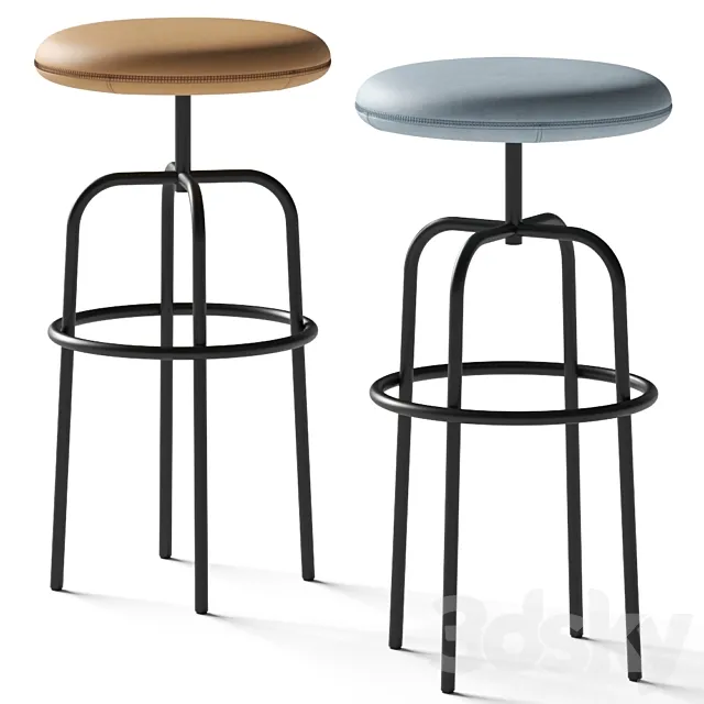 Jess zipp old glory barstool 3DModel
