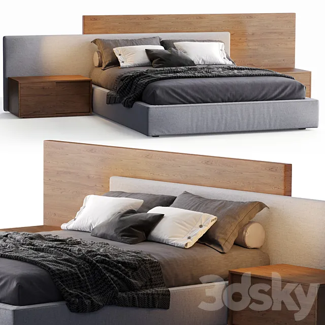 Jesse bed mylove 3DModel - 3DSKY Decor Helper