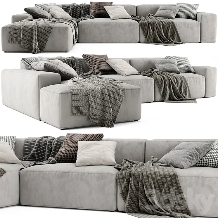 Jesse Daniel Chaise Longue Sofa 3D Model Free Download