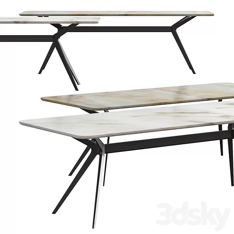 Jesse Pierluigi Dining Table 3D Model Jesse Pierluigi Dining Table 3D Model
