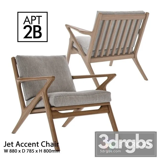 Jet Accent Chair 3D Model Download