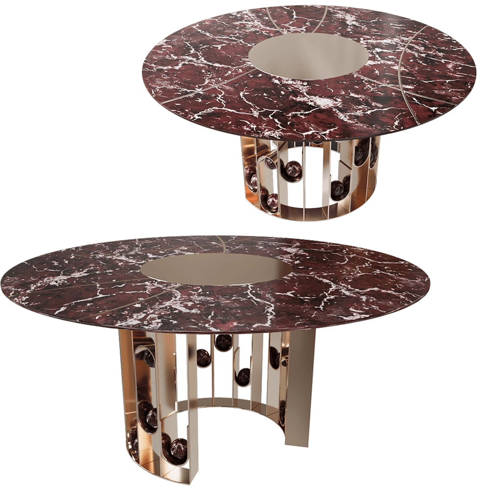 Jetclass – Dining table Groove JGO201 3D Model