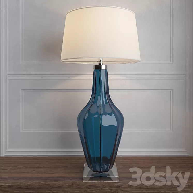 Jewel Glass Lamp Sapphire 3D Model Jewel Glass Lamp Sapphire 3D Model