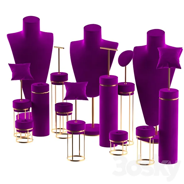 Jewelery display fanix-02 3D Model