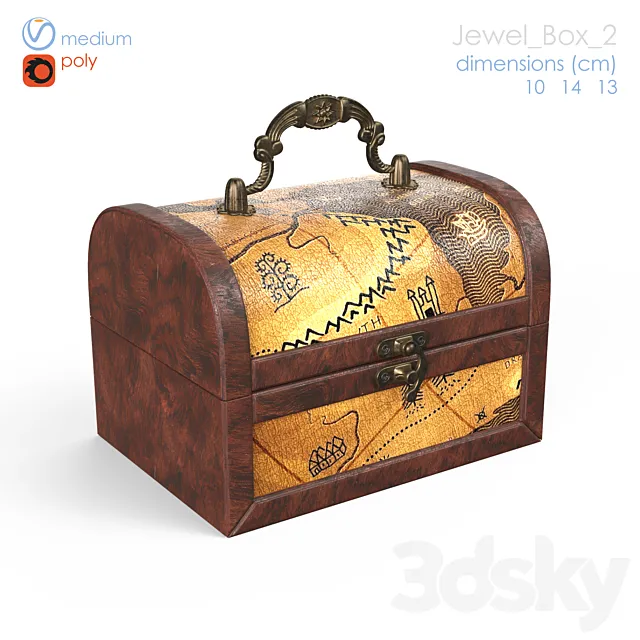 jewelry box 2 3D Model jewelry box 2 3D Model