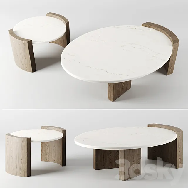 JIA COFFEE TABLES by Atelier de troupe 3DModel JIA COFFEE TABLES by Atelier de troupe 3DModel