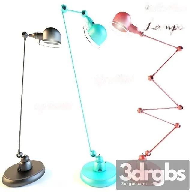 Jielde Loft Floor Lamp 3D Model Download