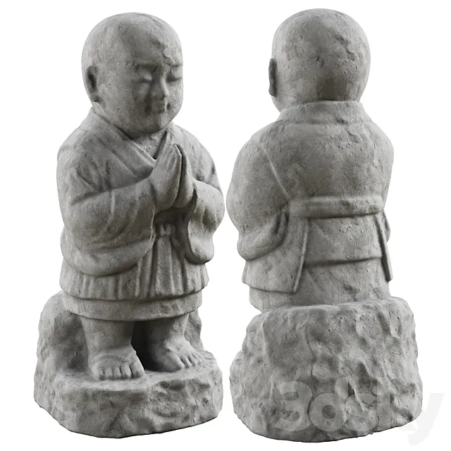 Jizo Ojizo statue 3DModel Jizo Ojizo statue 3DModel