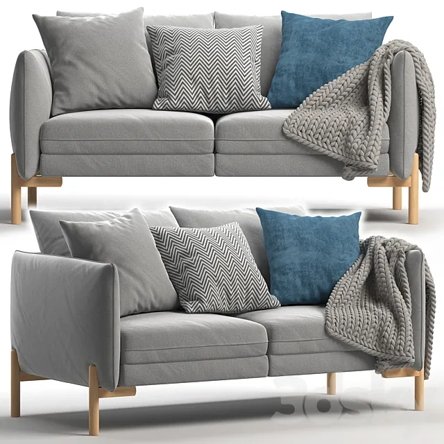 John Lewis & Partners Pillow Medium 2 Seater Sofa 3DModel