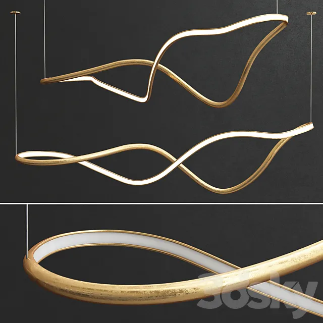 John Procario Freeform Series Light Sculpture IV 3D Model John Procario Freeform Series Light Sculpture IV 3D Model