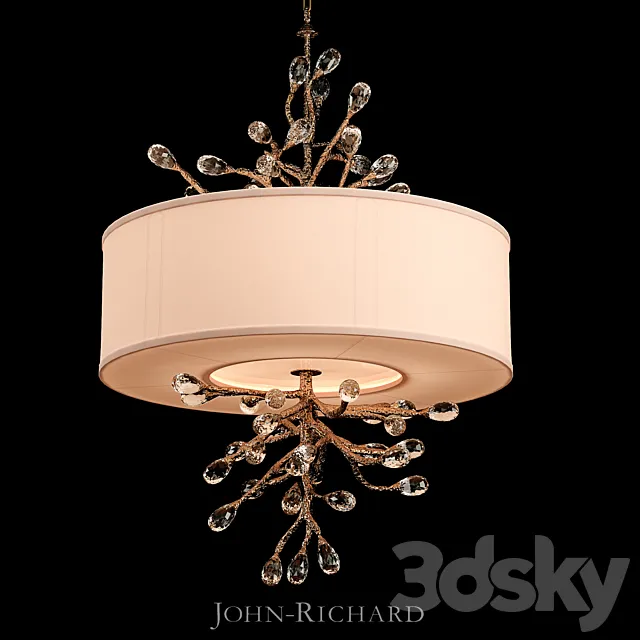 John-Richard Budding Crystal Pendant 3D Model John-Richard Budding Crystal Pendant 3D Model