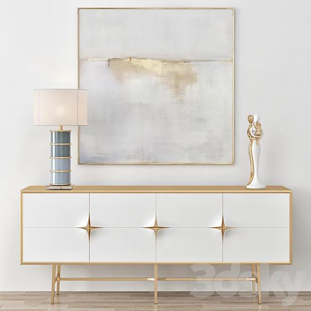 John Richard Buffet Sideboard 3DModel John Richard Buffet Sideboard 3DModel