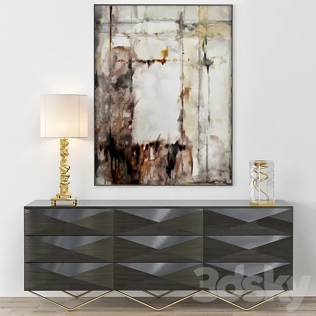 John-Richard Chelsea Sideboard 3DModel John-Richard Chelsea Sideboard 3DModel