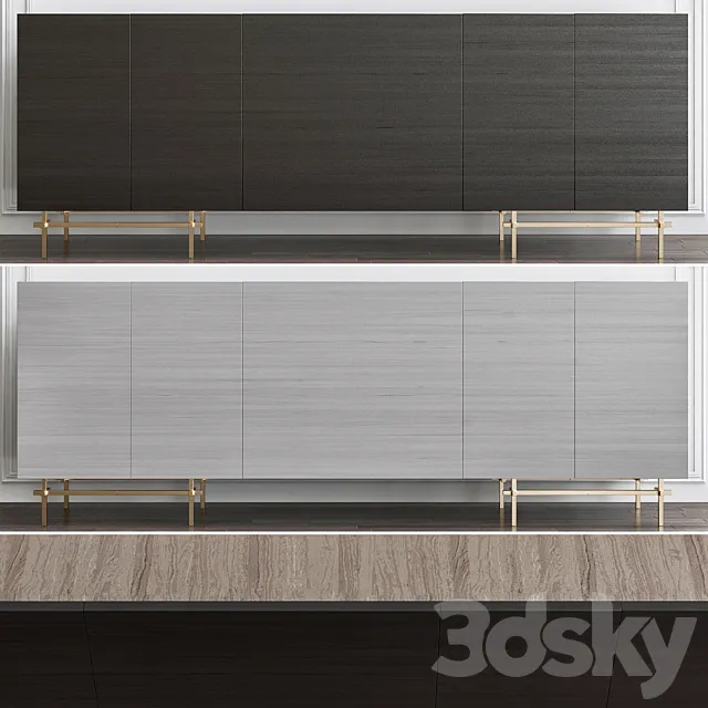 John-Richard Collection Harmony Sideboard 3D Model John-Richard Collection Harmony Sideboard 3D Model