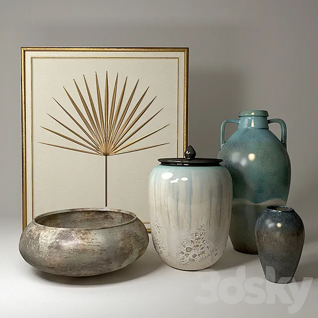 JOHN-RICHARD decorative set 1 3D Model