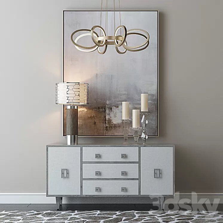 John Richard decorative set 3D Model