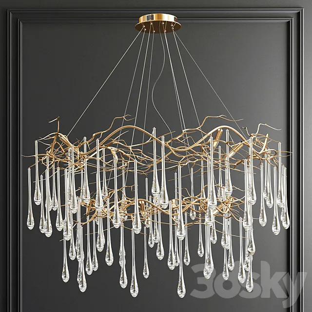 John Richard Double Tear chandelier 3D Model