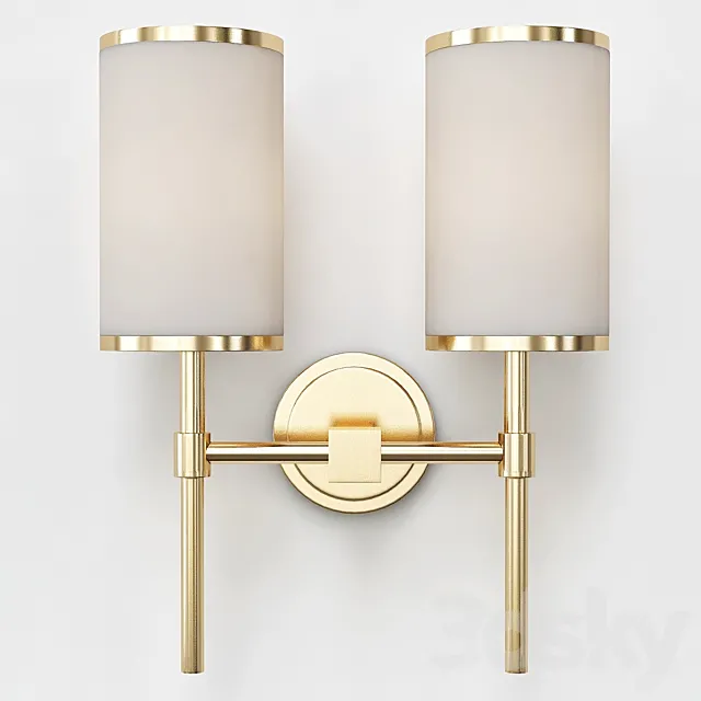 John Richard Modern Brass Wall Sconce 3DModel