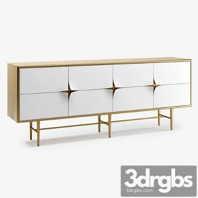 John Richard Pared Sideboard Console 3D Model Download