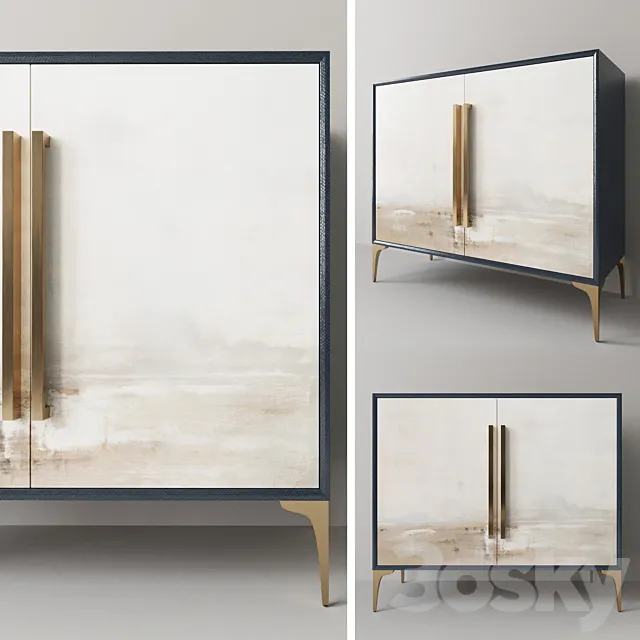 Johnrichard – Brentwood Two-Door Cabinet 3D Model Johnrichard – Brentwood Two-Door Cabinet 3D Model