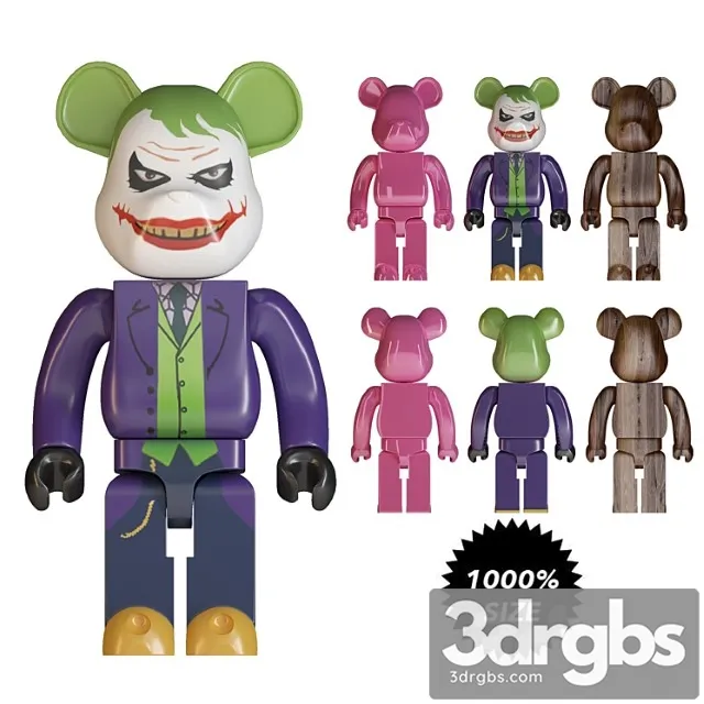 Joker Bearbrick Size 1000 Joker Bearbrick Size 1000