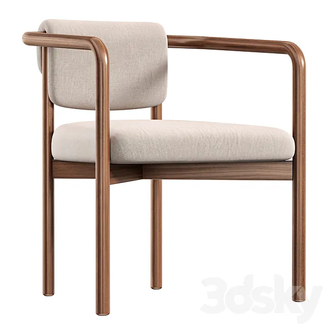 Joli Chair by Zilio A&C 3D Model Joli Chair by Zilio A&C 3D Model