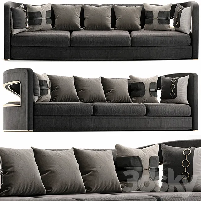 Jonathan Adler Bacharach Sofa 3DModel