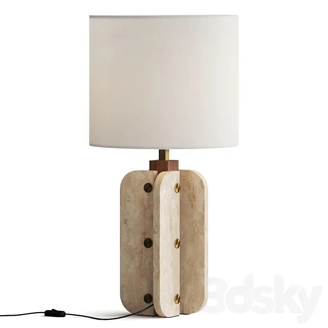 Jonathan Adler Topanga Column Table Lamp 3DModel Jonathan Adler Topanga Column Table Lamp 3DModel