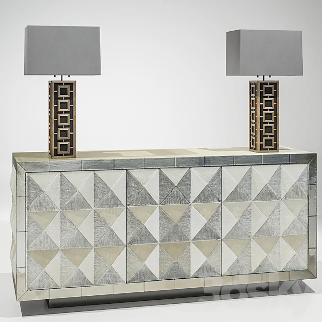 jonathan adler tumba & torsher 3DModel