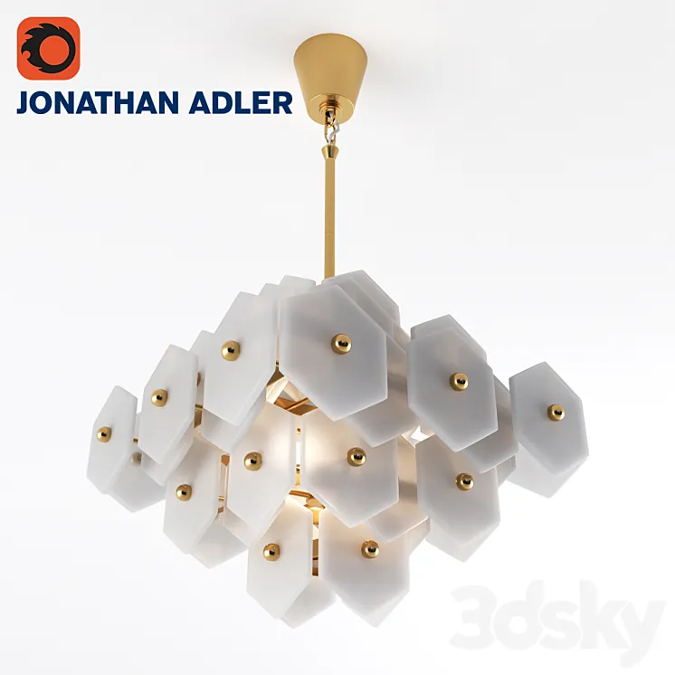 JONATHAN ADLER – Vienna small chandelier 3D Model Free Download