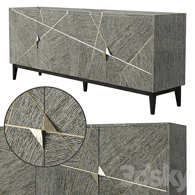 Jonathan Charles Casual Sideboard 3DModel Jonathan Charles Casual Sideboard 3DModel
