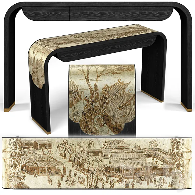 Jonathan Charles Fine Furniture JC Modern console 3DModel