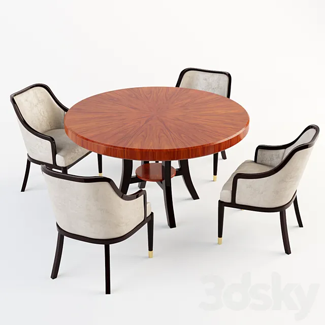 Jonathan Charles – Table and Chair 3D Model