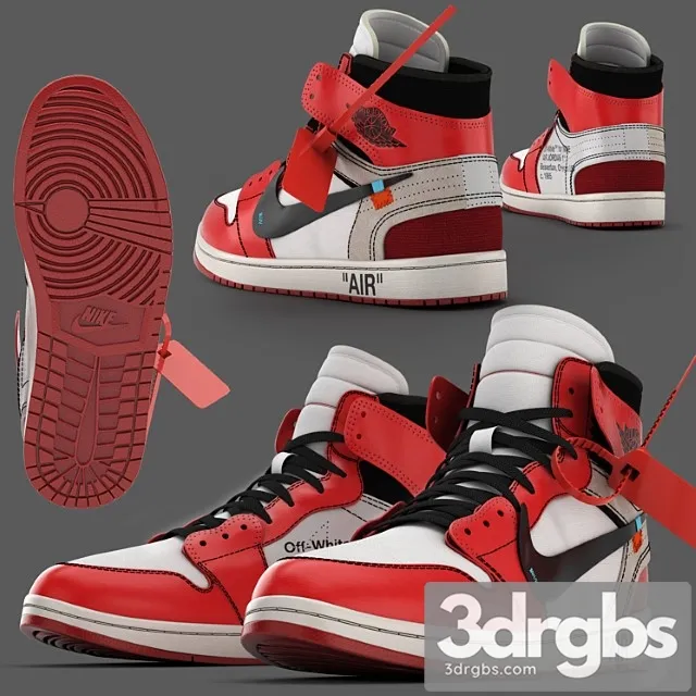 Jordan off-white nike 3D Model Download