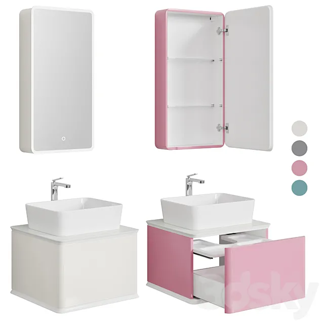 Jorno Pastel 58 and Pencil case 3D Model Jorno Pastel 58 and Pencil case 3D Model