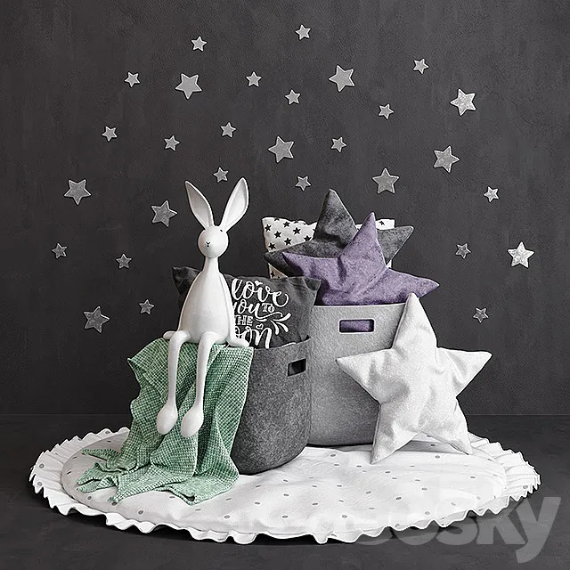 Joseph Bunny Set 3D Model Joseph Bunny Set 3D Model