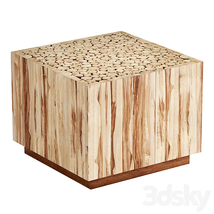 Joss And Main Hakon Solid Wood Coffee Table 3D Model Free Download